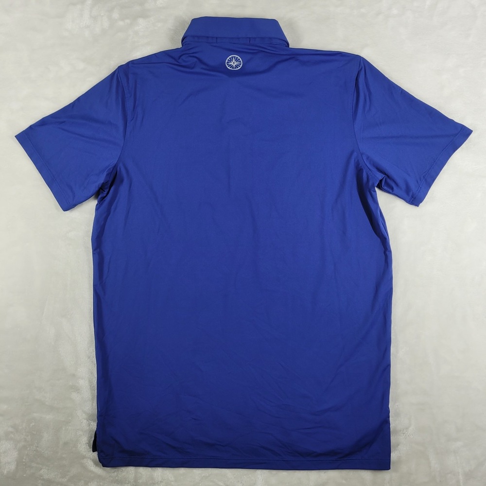 Greyson Polo Shirt Men's Medium Blue Golf Performance Active Costa Rica Zapotal - Picture 6 of 9